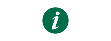 Green "i" information icon